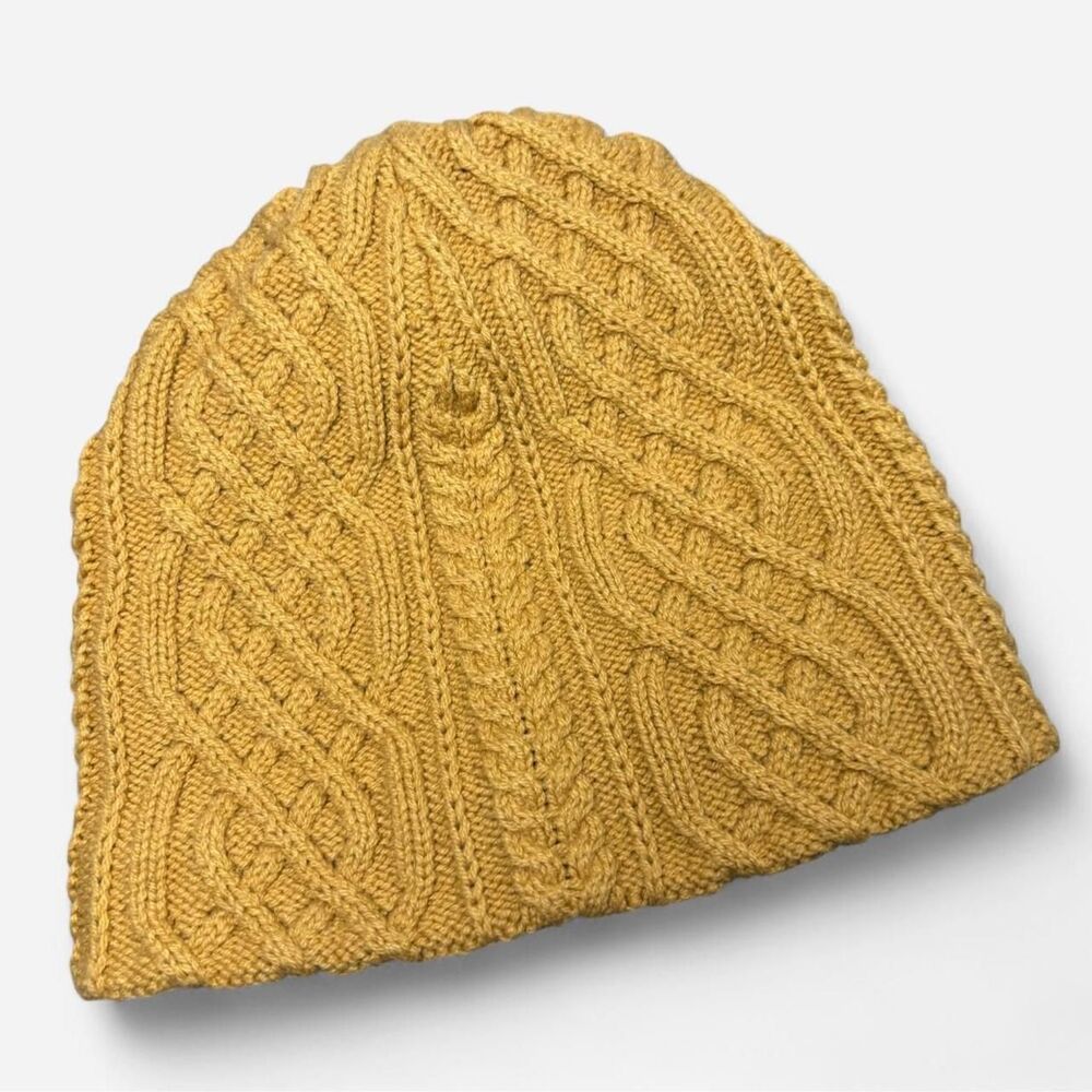 Unbranded Women's Yellow and Tan Hat